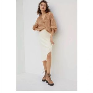 Maeve by Anthropology Desire Knit Midi Skirt NWT